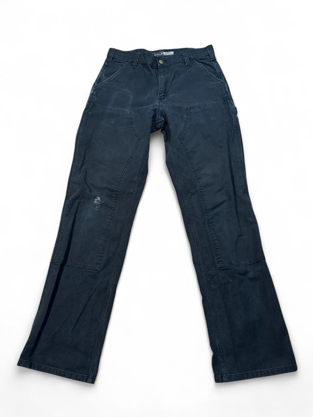 Carhartt Men’s Black Relaxed Straight Rugged Flex Duck Double-Front Pants 32x32